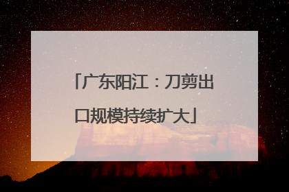 广东阳江：刀剪出口规模持续扩大