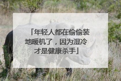 年轻人都在偷偷装地暖机了，因为湿冷才是健康杀手