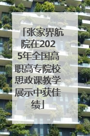 张家界航院在2025年全国高职高专院校思政课教学展示中获佳绩