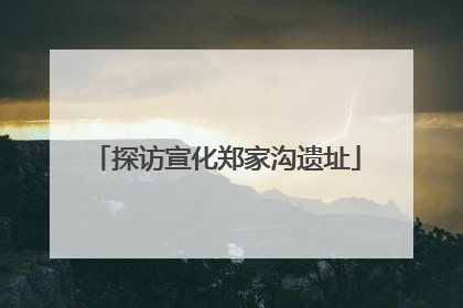 探访宣化郑家沟遗址