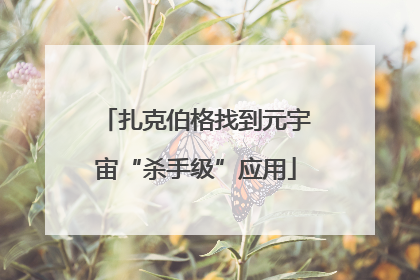扎克伯格找到元宇宙“杀手级”应用