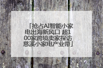 抢占AI智能小家电出海新风口 超100家跨境卖家探访慈溪小家电产业带