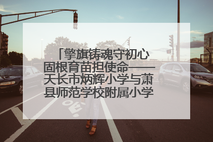 擎旗铸魂守初心 固根育苗担使命——天长市炳辉小学与萧县师范学校附属小学结对共建活动纪实