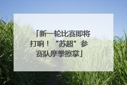 新一轮比赛即将打响！“苏超”参赛队摩拳擦掌