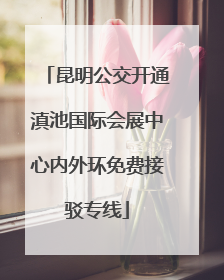 昆明公交开通滇池国际会展中心内外环免费接驳专线