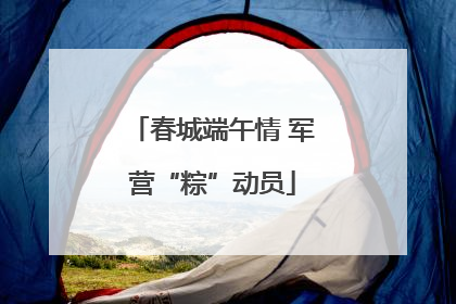 春城端午情 军营“粽”动员