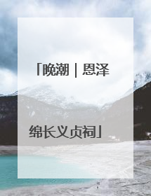 晚潮｜恩泽绵长义贞祠