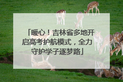 暖心！吉林省多地开启高考护航模式，全力守护学子逐梦路
