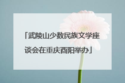 武陵山少数民族文学座谈会在重庆酉阳举办
