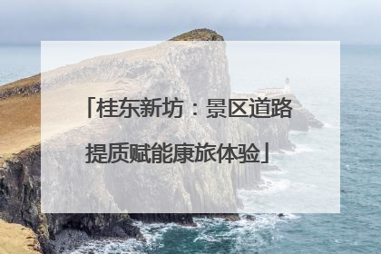 桂东新坊：景区道路提质赋能康旅体验