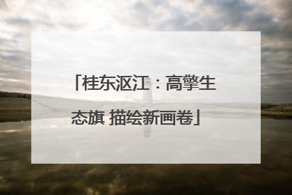 桂东沤江：高擎生态旗 描绘新画卷
