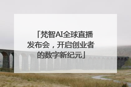 梵智AI全球直播发布会，开启创业者的数字新纪元