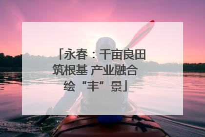 永春：千亩良田筑根基 产业融合绘“丰”景