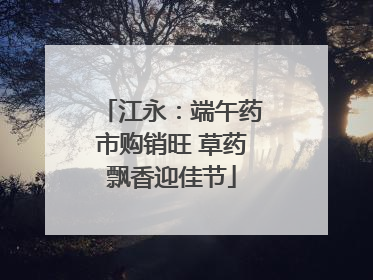 江永：端午药市购销旺 草药飘香迎佳节