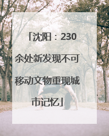沈阳：230余处新发现不可移动文物重现城市记忆