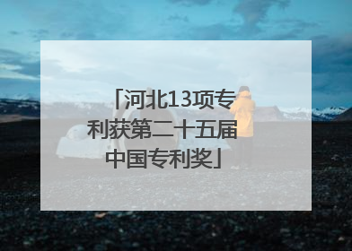 河北13项专利获第二十五届中国专利奖