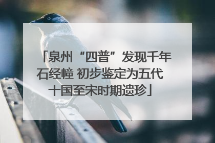 泉州“四普”发现千年石经幢 初步鉴定为五代十国至宋时期遗珍
