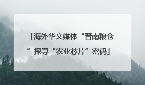 海外华文媒体“晋南粮仓”探寻“农业芯片”密码