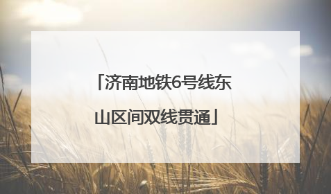 济南地铁6号线东山区间双线贯通