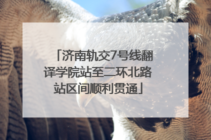 济南轨交7号线翻译学院站至二环北路站区间顺利贯通