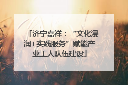 济宁嘉祥：“文化浸润+实践服务”赋能产业工人队伍建设