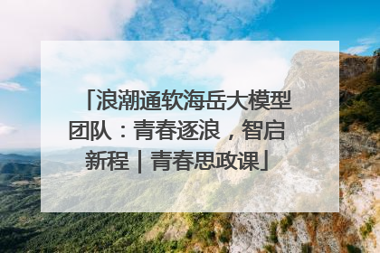 浪潮通软海岳大模型团队：青春逐浪，智启新程｜青春思政课