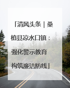 清风头条｜桑植县凉水口镇：强化警示教育 构筑廉洁防线