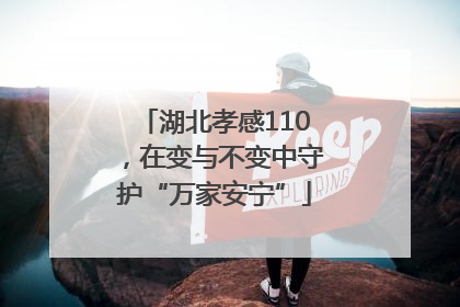 湖北孝感110，在变与不变中守护“万家安宁”