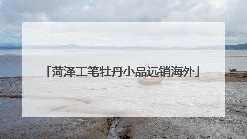 菏泽工笔牡丹小品远销海外