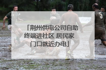 荆州供电公司自助终端进社区 居民家门口就近办电
