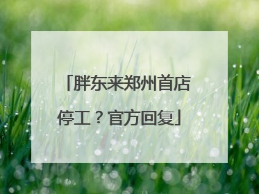 胖东来郑州首店停工？官方回复