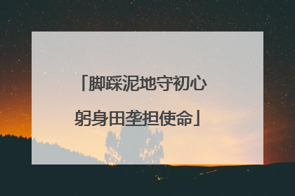 脚踩泥地守初心 躬身田垄担使命
