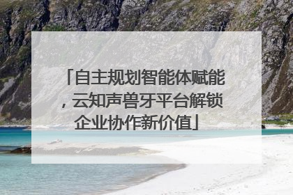 自主规划智能体赋能，云知声兽牙平台解锁企业协作新价值