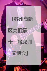 苏州高新区亮相第二十一届深圳文博会