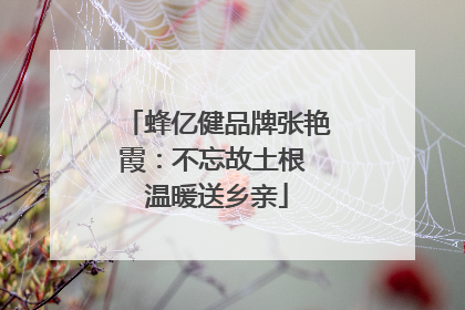 蜂亿健品牌张艳霞：不忘故土根 温暖送乡亲