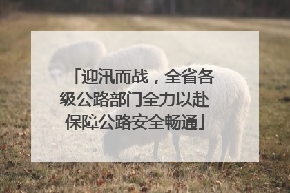 迎汛而战，全省各级公路部门全力以赴保障公路安全畅通