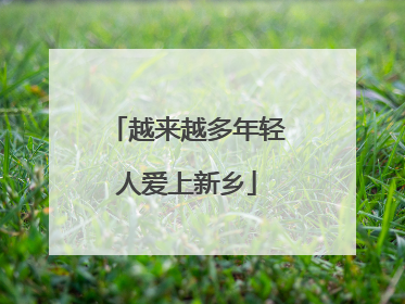 越来越多年轻人爱上新乡