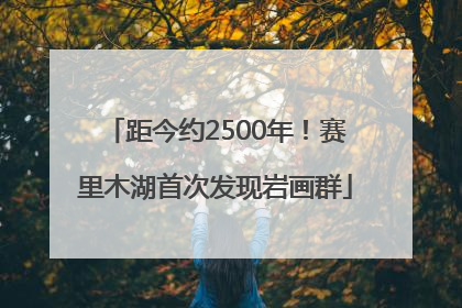 距今约2500年！赛里木湖首次发现岩画群