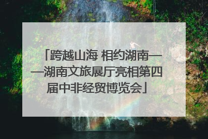 跨越山海 相约湖南——湖南文旅展厅亮相第四届中非经贸博览会