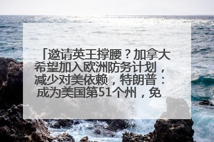 邀请英王撑腰？加拿大希望加入欧洲防务计划，减少对美依赖，特朗普：成为美国第51个州，免费用“金穹”