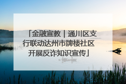 金融宣教｜通川区支行联动达州市牌楼社区开展反诈知识宣传