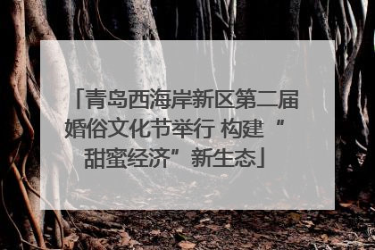 青岛西海岸新区第二届婚俗文化节举行 构建“甜蜜经济”新生态