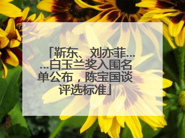 靳东、刘亦菲……白玉兰奖入围名单公布，陈宝国谈评选标准