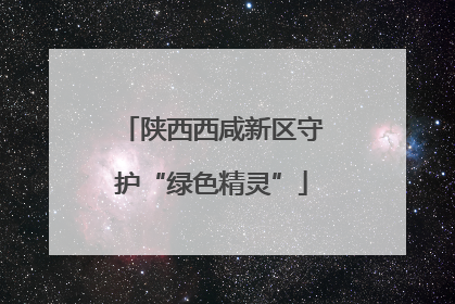 陕西西咸新区守护“绿色精灵”