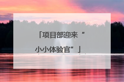 项目部迎来“小小体验官”