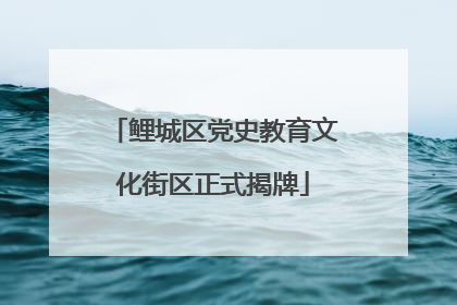 鲤城区党史教育文化街区正式揭牌