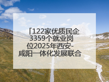 122家优质民企 3359个就业岗位2025年西安-咸阳一体化发展联合招聘会举办