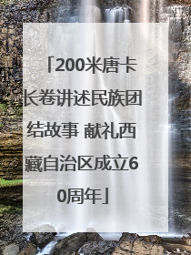 200米唐卡长卷讲述民族团结故事 献礼西藏自治区成立60周年