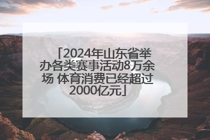 2024年山东省举办各类赛事活动8万余场 体育消费已经超过2000亿元