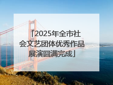 2025年全市社会文艺团体优秀作品展演圆满完成